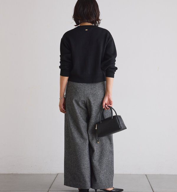  「スキッパースウェットライクカーディガン」|ニット・セーター|