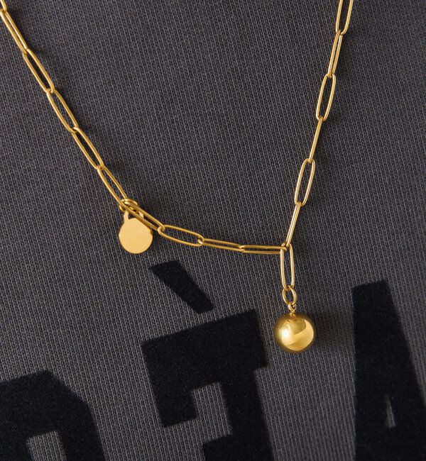  「ステンレスボールネックレス」|リング|