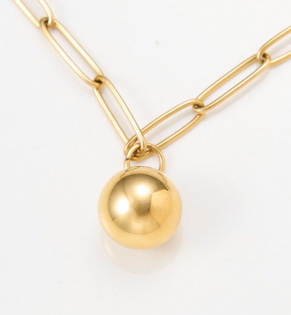  「ステンレスボールネックレス」|リング|