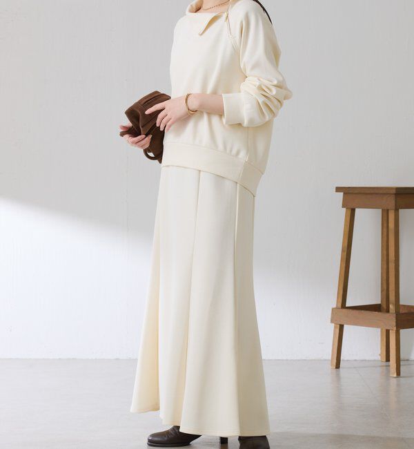  「アシメハーフジップセットアップ」|ワンピース|