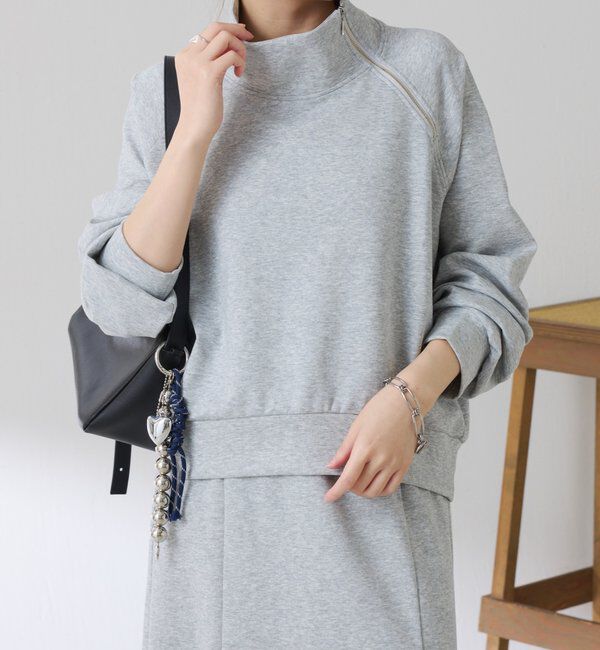  「アシメハーフジップセットアップ」|ワンピース|