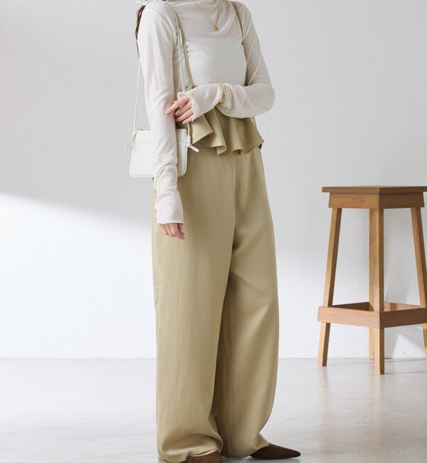 「ラッフルサスペンダーパンツ」|チノ|