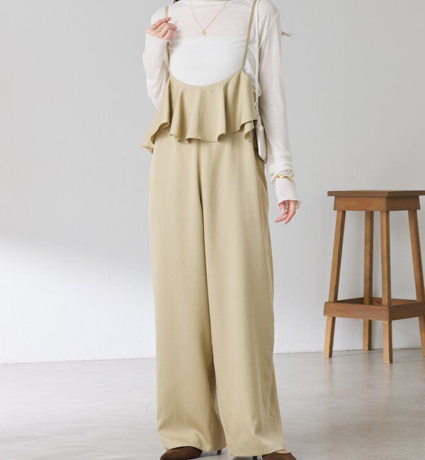  「ラッフルサスペンダーパンツ」|チノ|