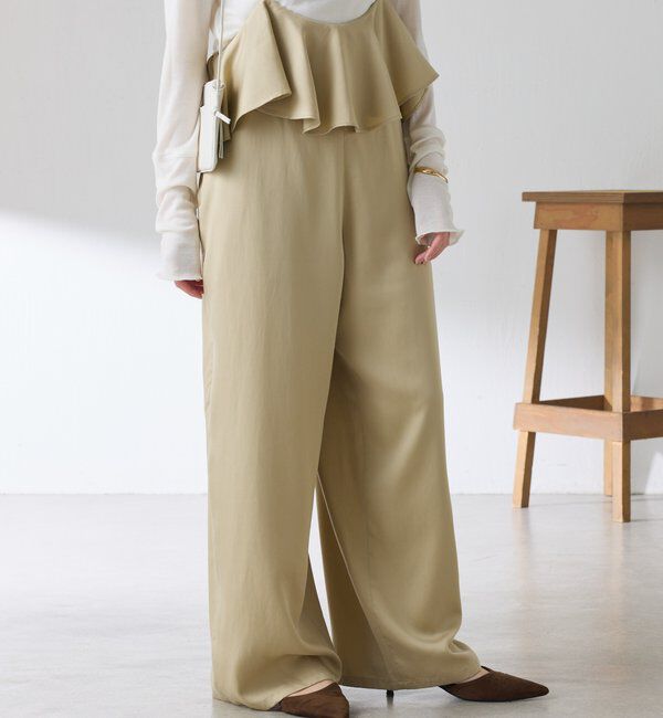  「ラッフルサスペンダーパンツ」|チノ|