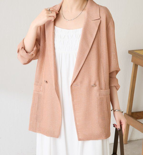  「メッシュダブルジャケット」|テーラードジャケット|