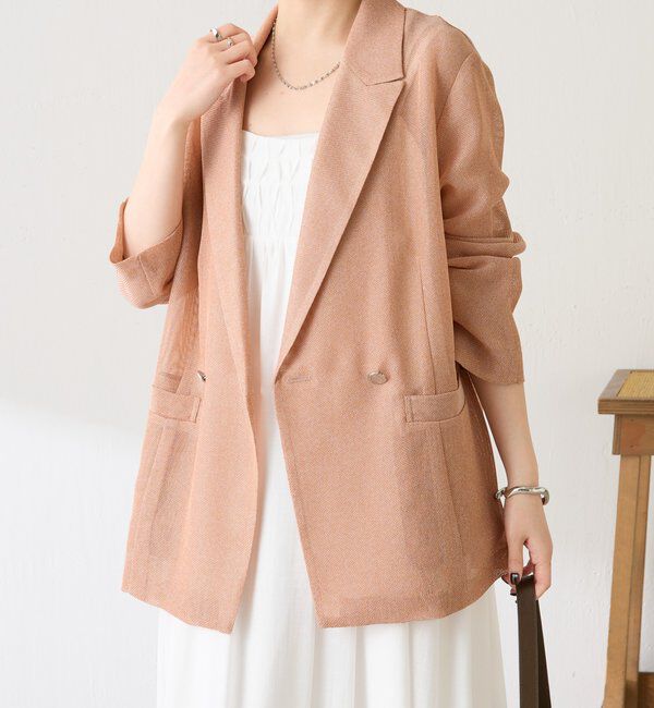  「メッシュダブルジャケット」|テーラードジャケット|