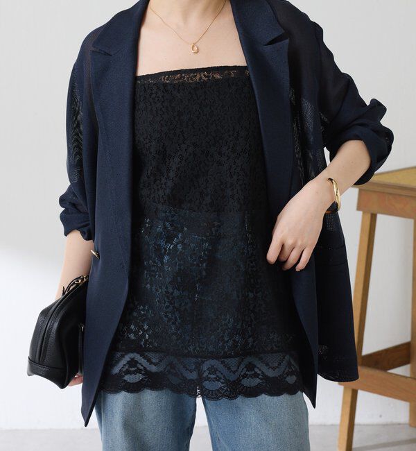  「メッシュダブルジャケット」|テーラードジャケット|