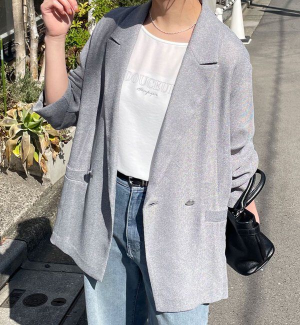  「メッシュダブルジャケット」|テーラードジャケット|