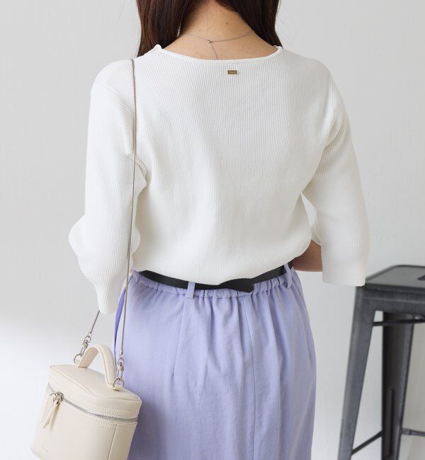  「ハーフスリーブコンパクトニット」|ニット・セーター|