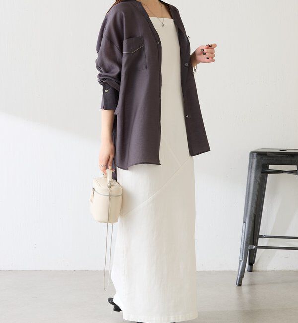  「Q.anosリラックススリムデニムワンピース」|ワンピース|