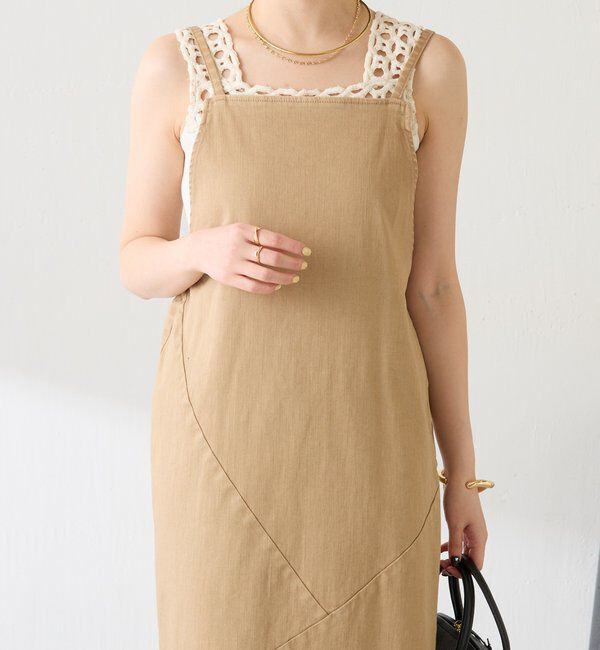  「Q.anosリラックススリムデニムワンピース」|ワンピース|