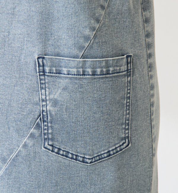  「Q.anosリラックススリムデニムワンピース」|ワンピース|