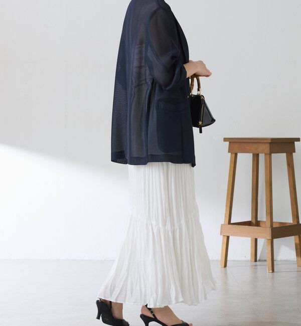  「ワッシャーナナメ切替スカート」|スカート|