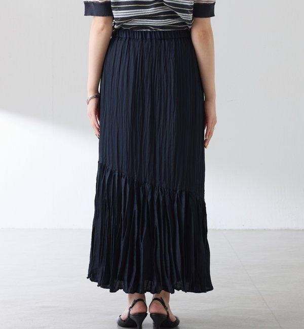  「ワッシャーナナメ切替スカート」|スカート|