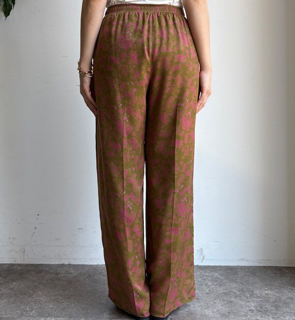  「【WEB限定】フラワープリントパンツ」|チノ|