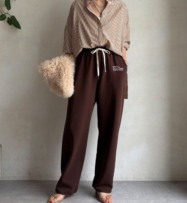  「【WEB限定】ロゴトラックパンツ」|チノ|