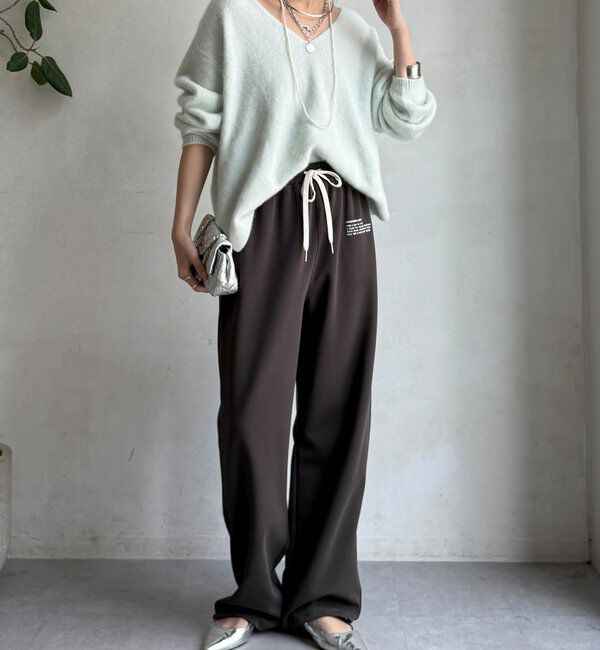  「【WEB限定】ロゴトラックパンツ」|チノ|