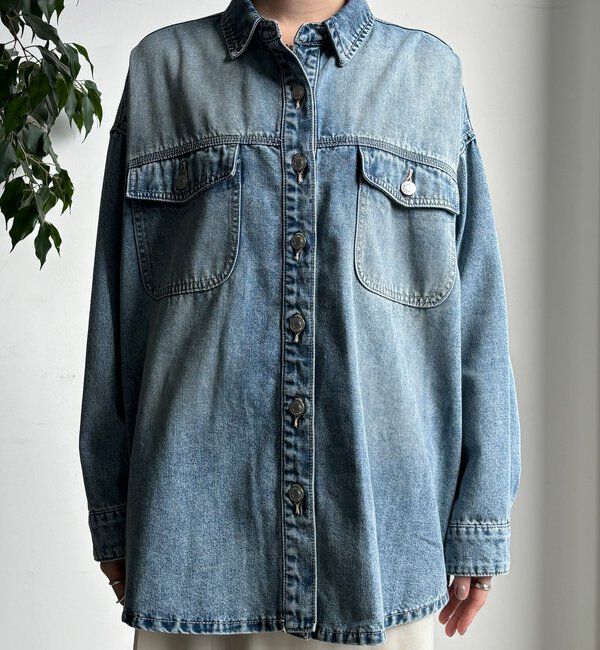  「【WEB限定】デニムシャツ」|シャツ・ブラウス|