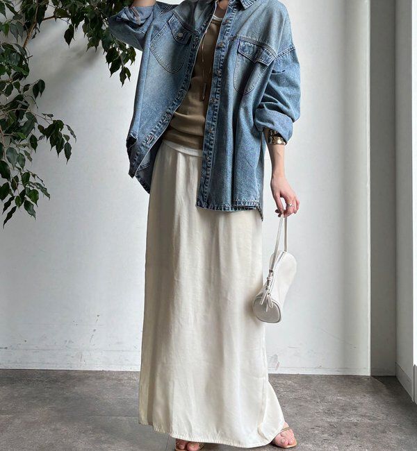  「【WEB限定】デニムシャツ」|シャツ・ブラウス|