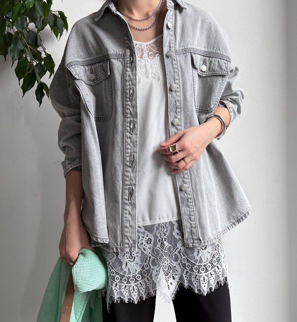  「【WEB限定】デニムシャツ」|シャツ・ブラウス|