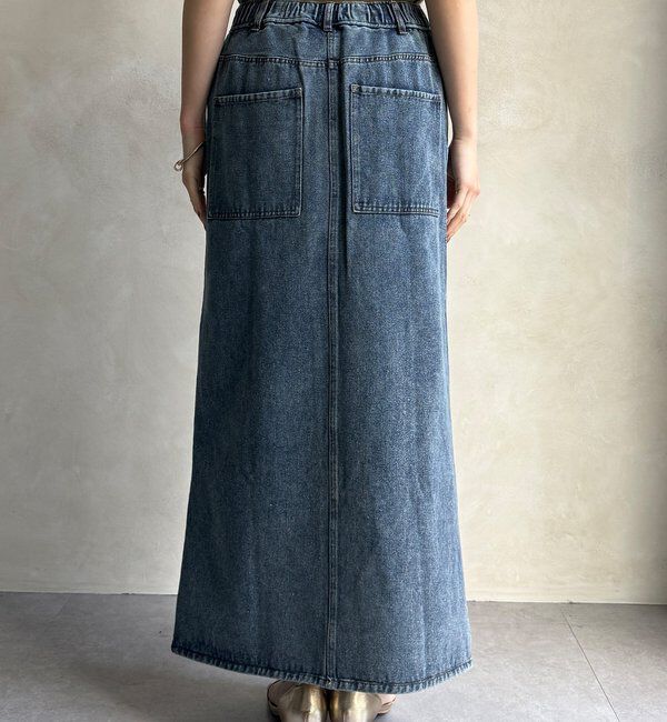  「【WEB限定】フロントジップデニムスカート」|スカート|