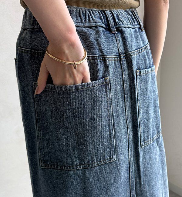  「【WEB限定】フロントジップデニムスカート」|スカート|