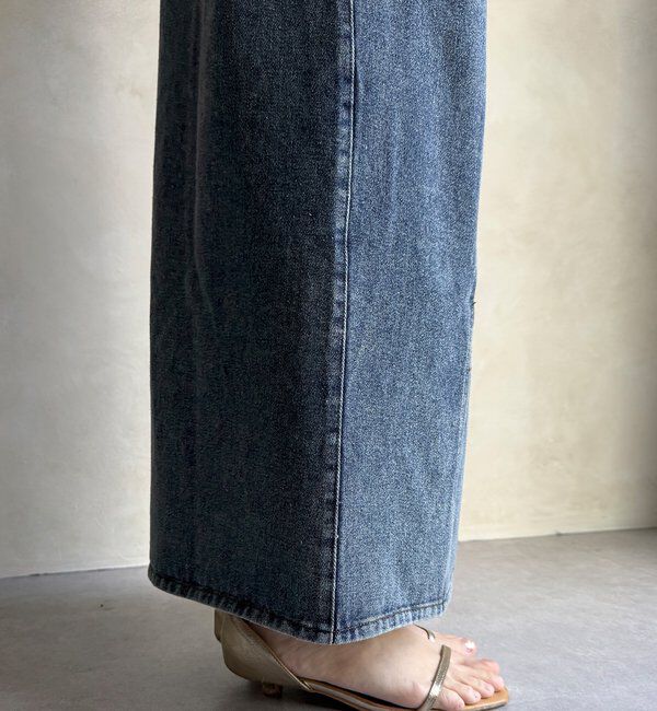  「【WEB限定】フロントジップデニムスカート」|スカート|