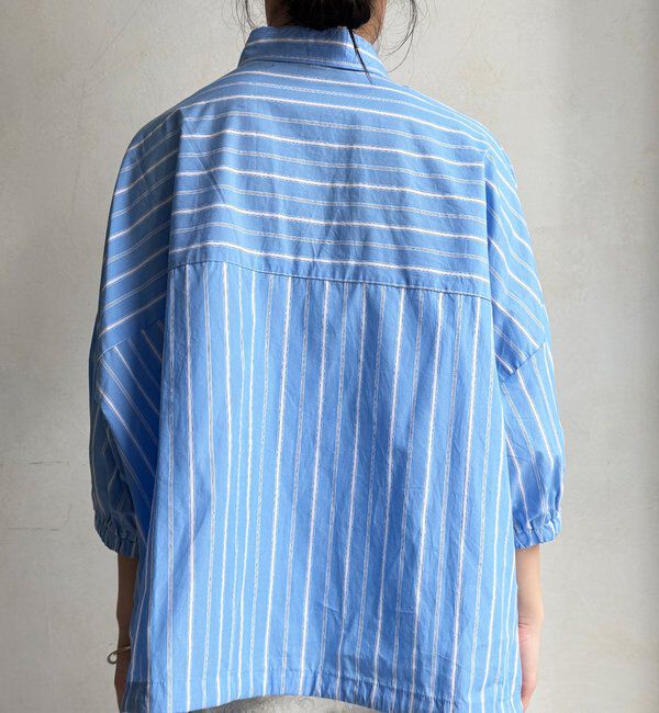  「【WEB限定】ストライプドロストシャツ」|シャツ・ブラウス|