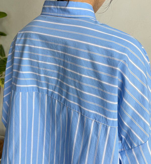  「【WEB限定】ストライプドロストシャツ」|シャツ・ブラウス|