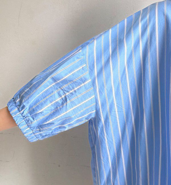  「【WEB限定】ストライプドロストシャツ」|シャツ・ブラウス|