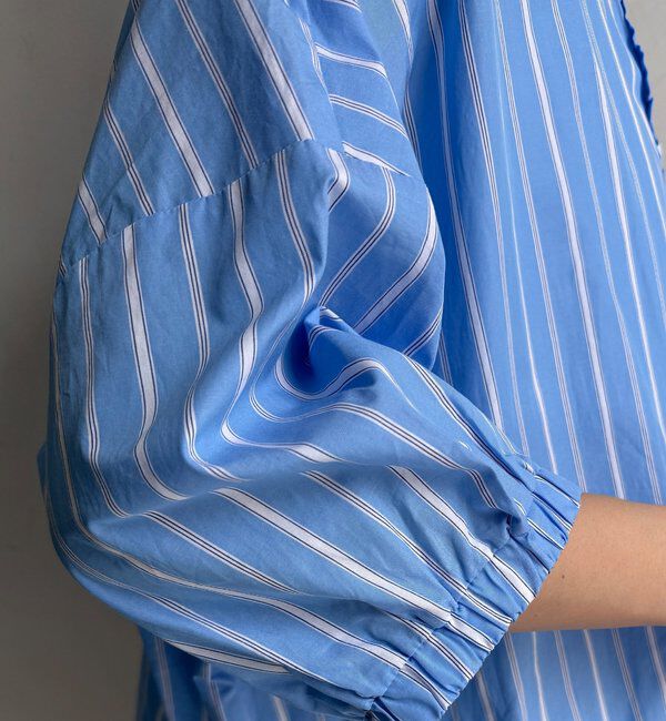  「【WEB限定】ストライプドロストシャツ」|シャツ・ブラウス|