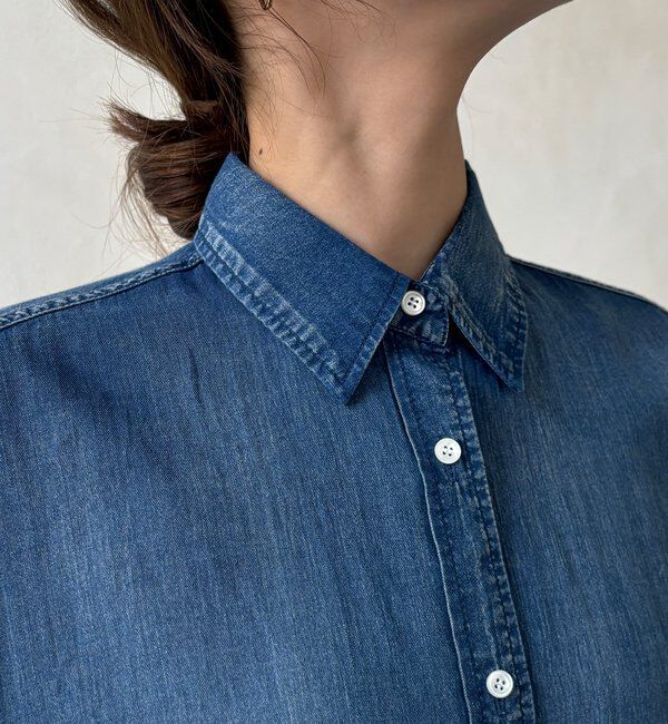  「シアーデニムビッグカフスドルマンシャツ」|シャツ・ブラウス|