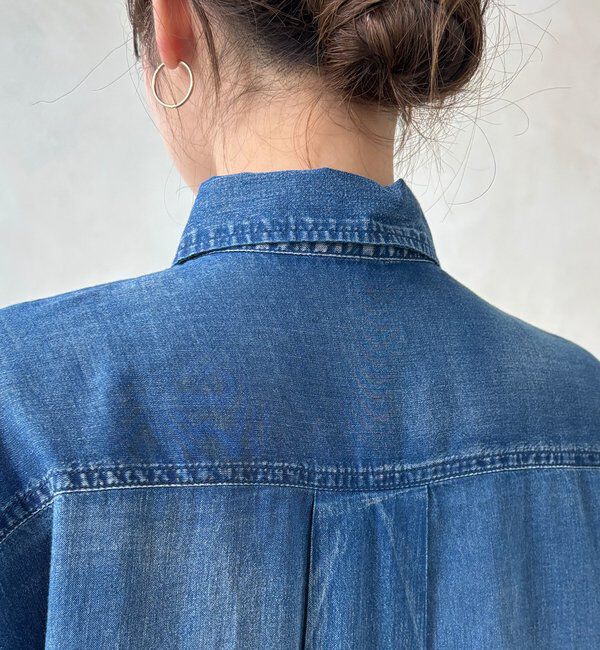  「シアーデニムビッグカフスドルマンシャツ」|シャツ・ブラウス|