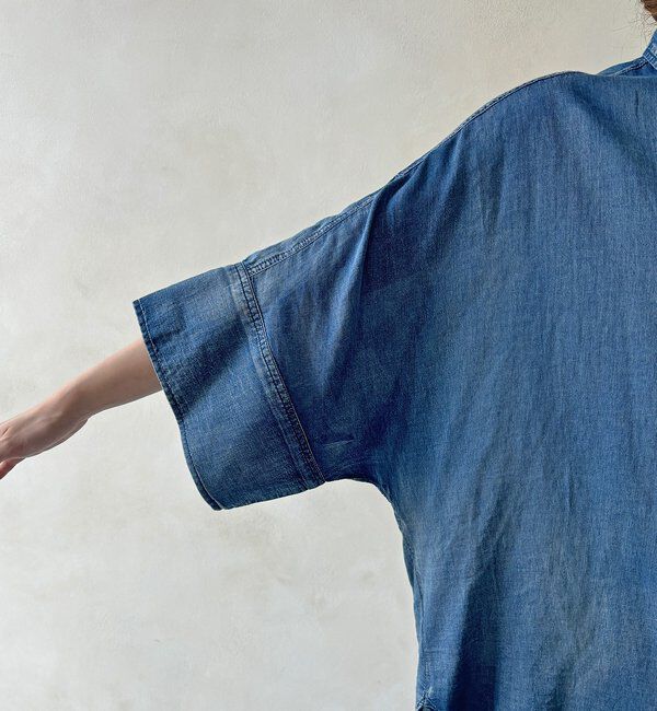  「シアーデニムビッグカフスドルマンシャツ」|シャツ・ブラウス|