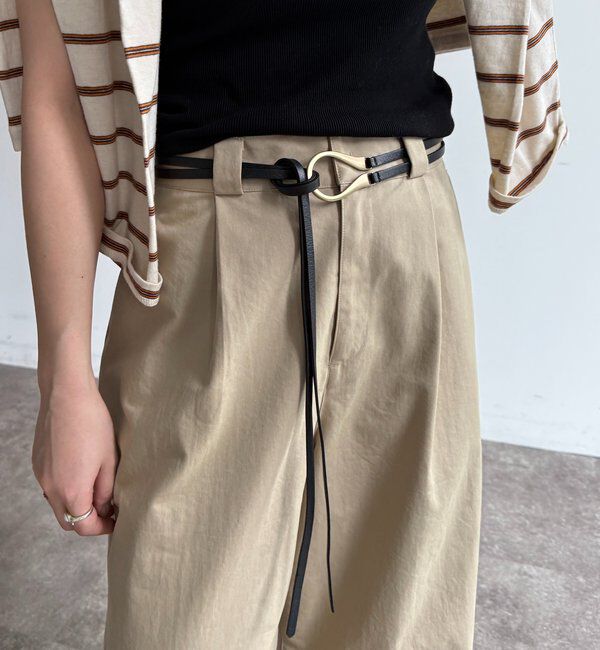  「Uバックルコードベルト」|ベルト|ブラック