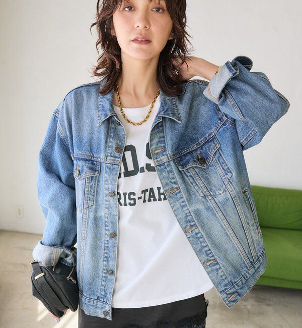  「【リバイバル/新色追加/羽織るだけでサマになる】デニムジャケット」|デニムジャケット|