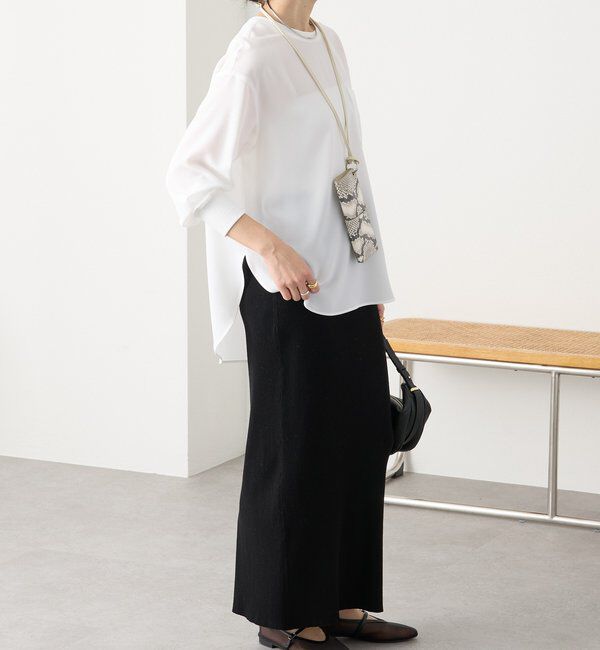  「【さらっと着やすい！/冷房・日焼け対策◎】ジョーゼットポケットブラウス」|シャツ・ブラウス|