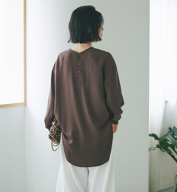  「【さらっと着やすい！/冷房・日焼け対策◎】ジョーゼットポケットブラウス」|シャツ・ブラウス|