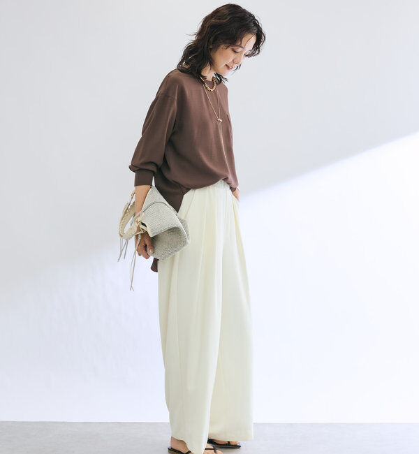  「【さらっと着やすい！/冷房・日焼け対策◎】ジョーゼットポケットブラウス」|シャツ・ブラウス|