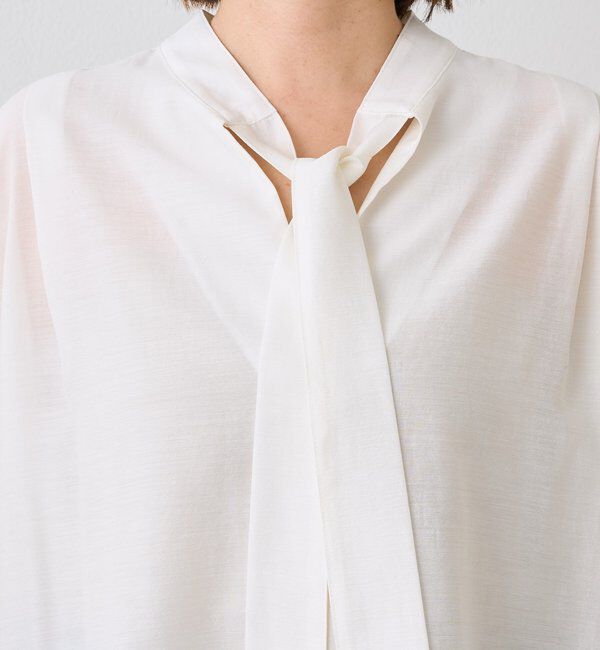  「【オンオフ使える】ナロータイブラウス」|シャツ・ブラウス|