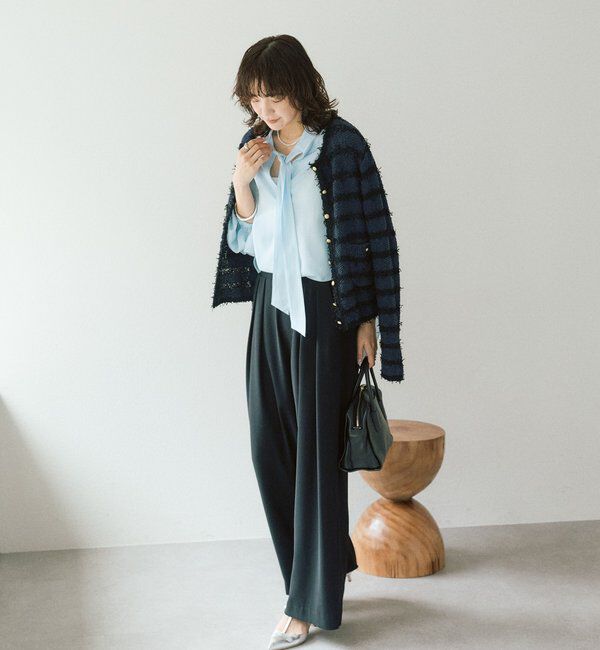  「【オンオフ使える】ナロータイブラウス」|シャツ・ブラウス|