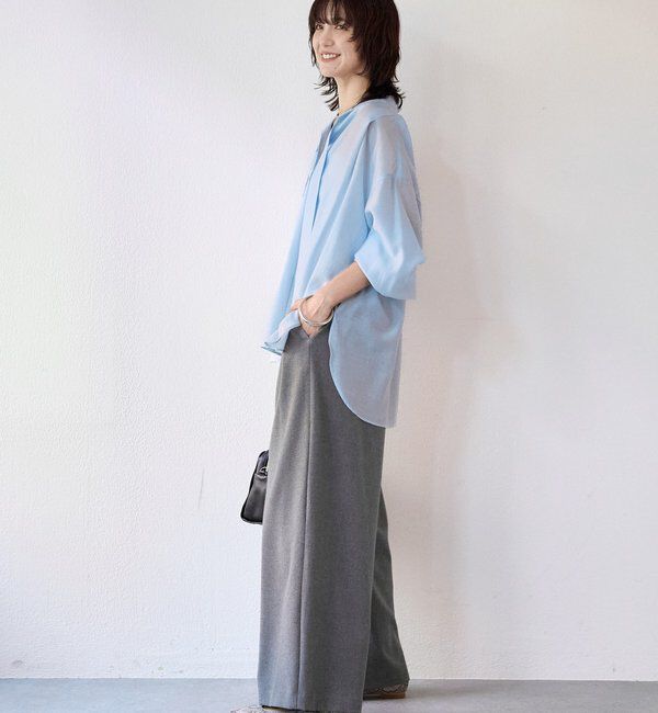  「【オンオフ使える】ナロータイブラウス」|シャツ・ブラウス|