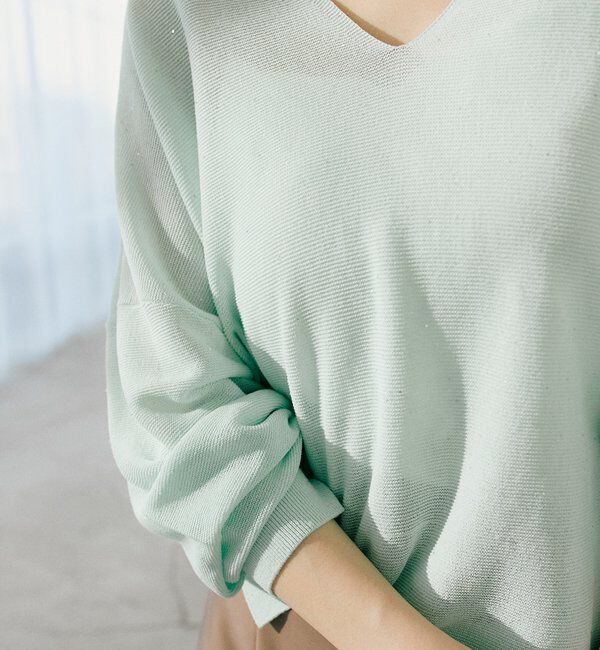  「【華やかな煌めき】ペーパースパングルニット」|ニット・セーター|