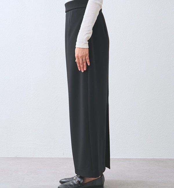  「【ストレスフリー/シーズンレス】ストレッチダンボールIラインスカート」|スカート|