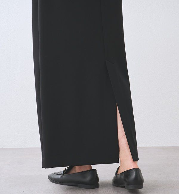  「【ストレスフリー/シーズンレス】ストレッチダンボールIラインスカート」|スカート|