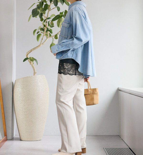  「【褒められシルエット】イージーフレアパンツ」|チノ|