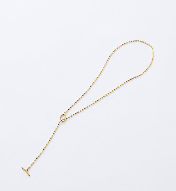 「【R.good(アールドットグッド)】ナローボールチェーンラリエット」|ネックレス|