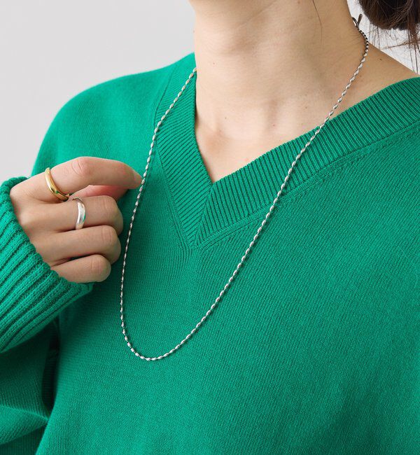  「【R.good(アールドットグッド)】ナローボールチェーンラリエット」|ネックレス|