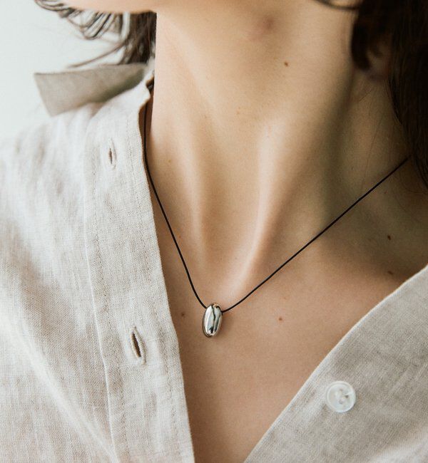  「【洗練された印象に】スマートボールコードネックレス」|ネックレス|