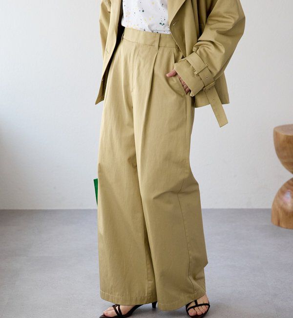  「【A・MONN(アモン)】スムースワイドパンツ」|その他|